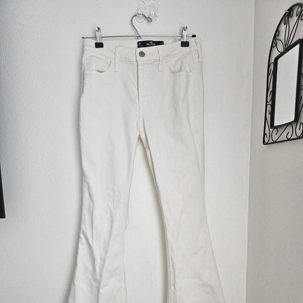 Hollister-co Women's Skinny low rise Flair White Jeans sz 3R Class hottie